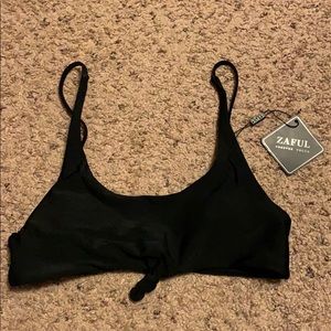 Black Knot Swimsuit Top
